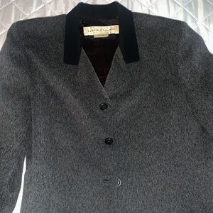 Skirt set, tweed color, black and gray